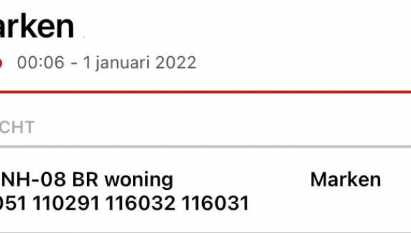 Eerst uitruk Brandweer 2022