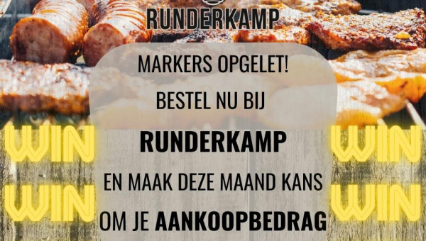 Maak bij Runderkamp kans om deze maand je aankoopbedrag terug te winnen