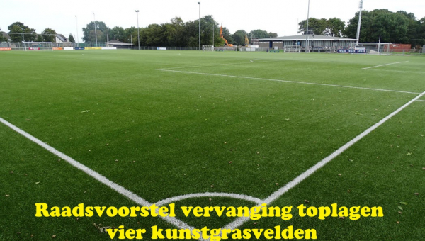 Raadsvoorstel vervanging toplagen vier Waterlandse kunstgrasvelden