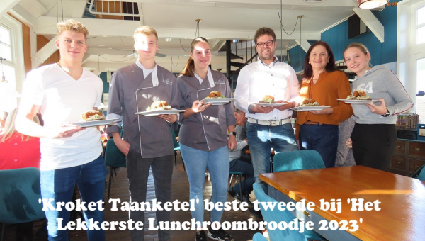 'Kroket Taanketel' beste tweede bij 'Het Lekkerste Lunchroombroodje 2023'