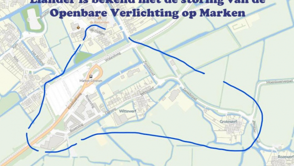 Liander is bekend met de storing van de Openbare Verlichting