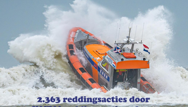 2.363 reddingsacties door 45 KNRM reddingstations in 2023