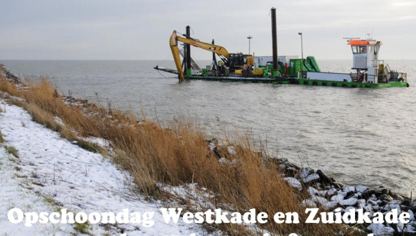 Opschoondag Westkade en Zuidkade woensdag 17 januari afgerond