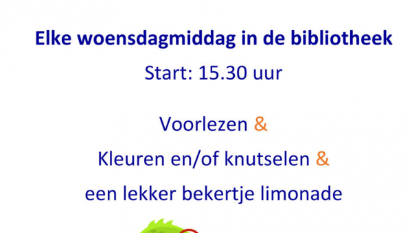 Een leuke kinderactiviteit elke woensdag in Bibliotheek Marken