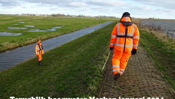 Terugblik hoogwater Marken januari 2024