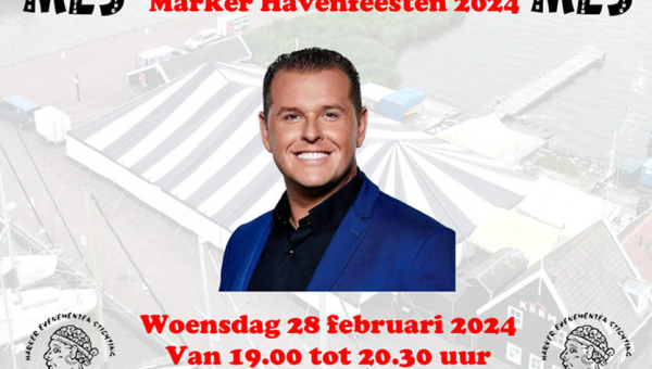 Voorverkoop Marker Havenfeesten 2024 woensdag 28 februari 2024, van 19.00 tot 20.30 uur, De Zonnewijzer