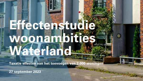 Effectenstudie woonambities gemeente Waterland