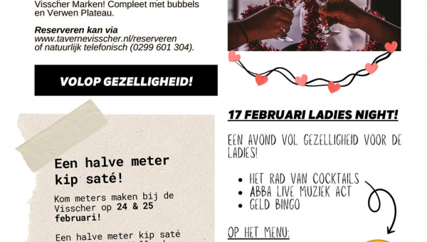 Nieuwsbrief van Taverne 'De Visscher'