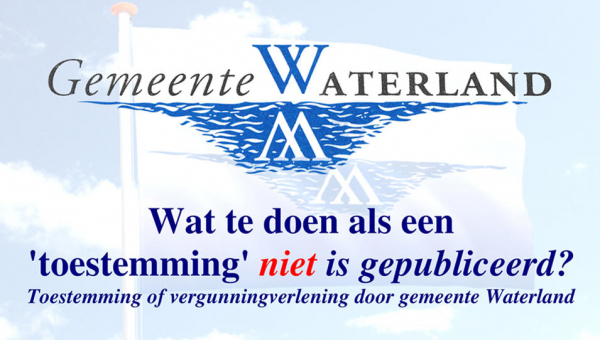 Wat te doen als een 'toestemming' niet is gepubliceerd?