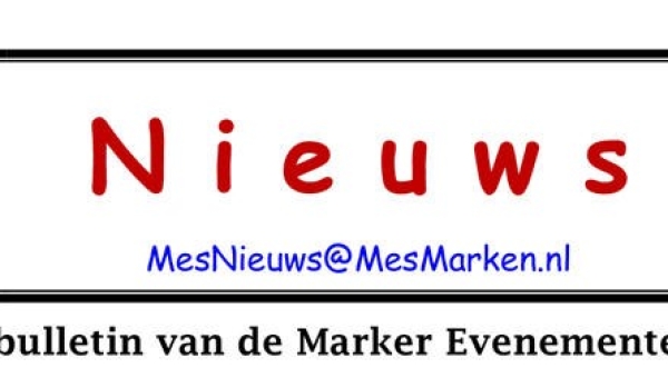 	MES Nieuw: 'Marker Havenfeesten', 'Paaseieren zoeken' en 'Agenda'