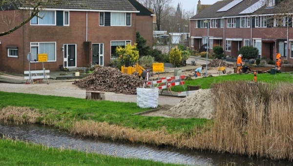 Herstraten Flevostraat en kruising Flevostraat/IJsselmeerweg