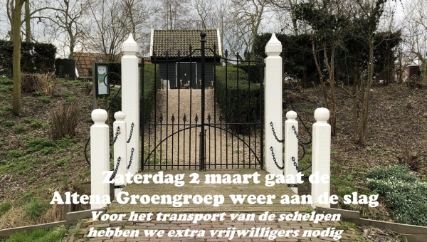Zaterdag 2 maart gaat de Altena Groengroep weer aan de slag