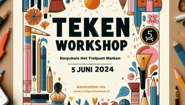 Nieuw: Tekenworkshop 5 juni 2024