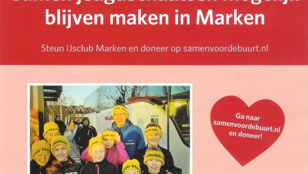 Blijf de crowdfundingactie van IJsclub Marken steunen