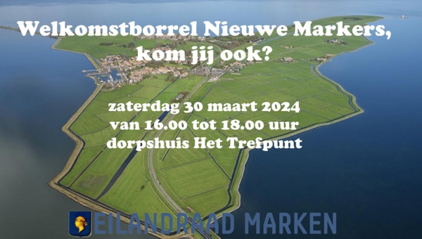 Welkomstborrel Nieuwe Markers, kom jij ook?
