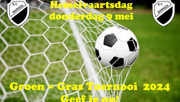 Geef je op voor het Groen = Gras Toernooi 2024