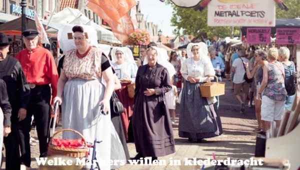 Welke Markers willen in klederdracht naar Spakenburg?