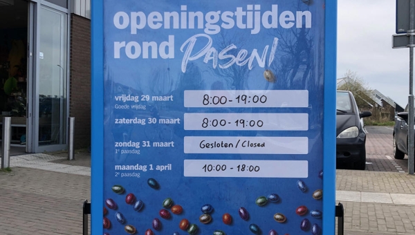 Openingstijden Albert Heijn Marken rond Pasen