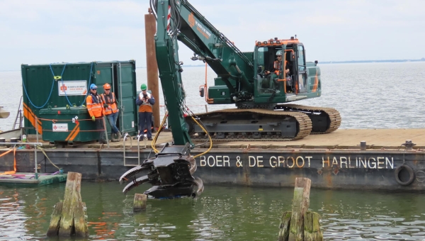 Palen van ijsbrekers worden verwijderd