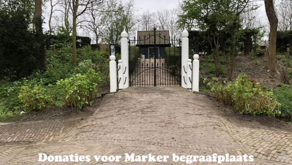 Hortensia’s voor Marker begraafplaats
