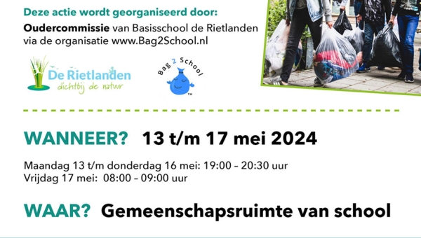 Kom in actie voor Basisschool de Rietlanden op Marken!