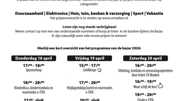 Bazar Sportvereniging Marken 2024