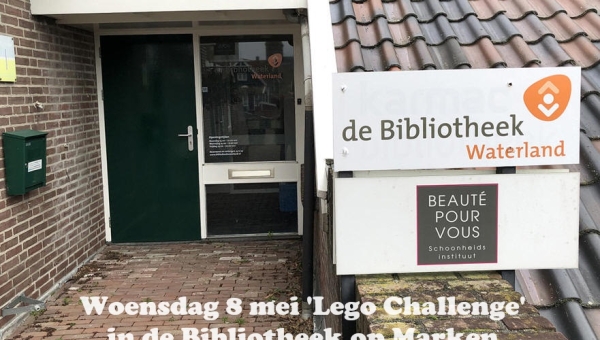 Woensdag 8 mei 'Lego Challenge' in de Bibliotheek op Marken