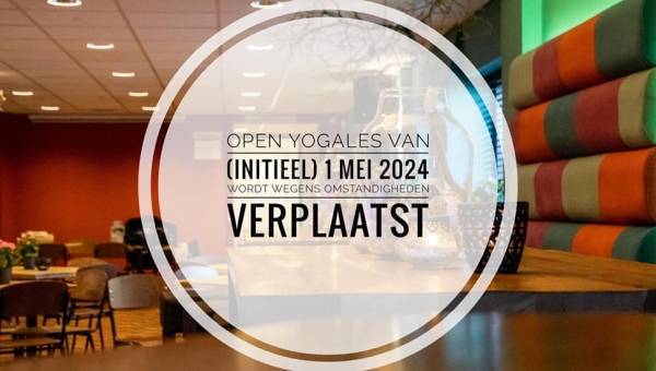 Open yogales in Het Trefpunt van woensdag 1 mei vervallen