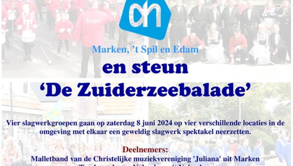 Doneer uw statiegeld van AH en steun 'De Zuiderzeebalade'