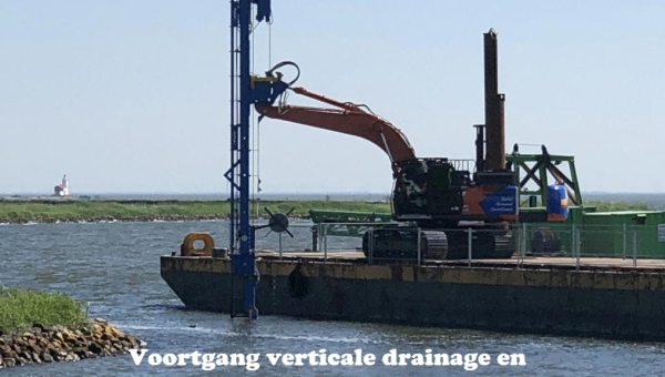 Voortgang verticale drainage en onderhoud aan gemaal door HHNK