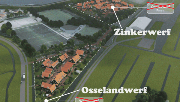 Zinkerwerf &amp; Osselandwerf: namen van de nieuwe werven op Marken