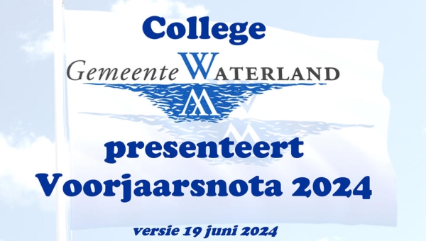 Gewijzigde Voorjaarsnota 2024 gemeente Waterland