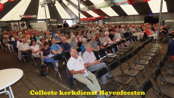 Collecte kerkdienst Havenfeesten brengt € 967,85 op voor KNRM