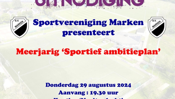 S.V.  Marken presenteert meerjarig 'Sportief ambitieplan'