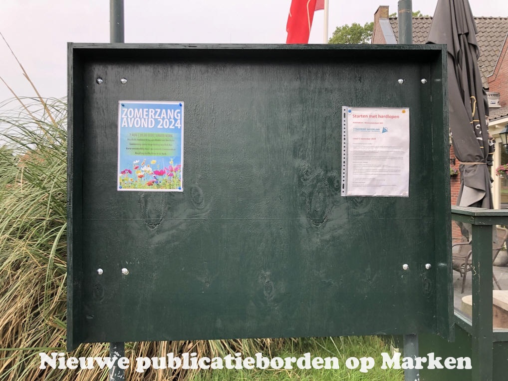 Nieuwe publicatieborden op Marken