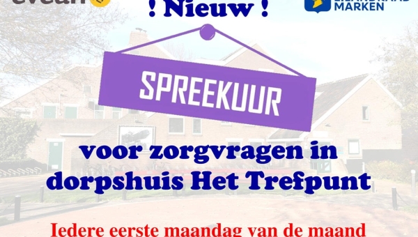 !Nieuw! Spreekuur voor zorgvragen in Het Trefpunt