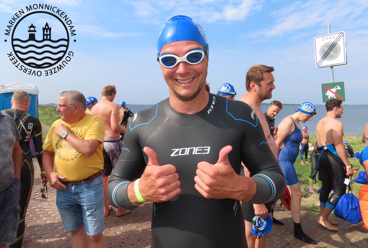 Jordy Kok wint 'Marken-Monnickendam Gouwzee oversteek 2024'