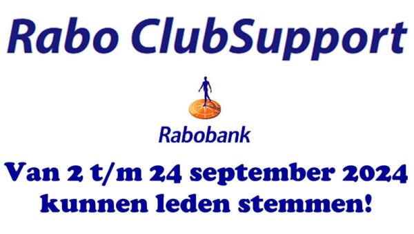 Rabobank leden kunnen stemmen voor de Rabo ClubSupport