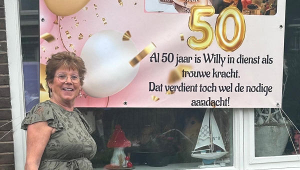 Willy is al vijftig jaar in dienst als trouwe kracht