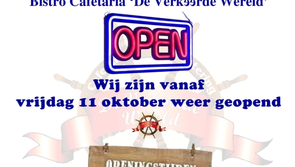 	'De Verkeerde Wereld' is vanaf vrijdag 11 oktober weer geopend