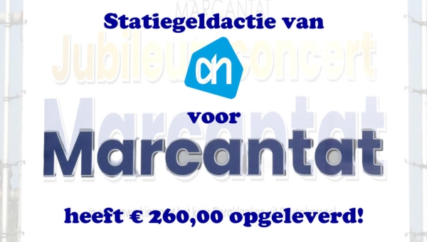 Statiegeldactie AH levert € 260,00 op voor Marcantat