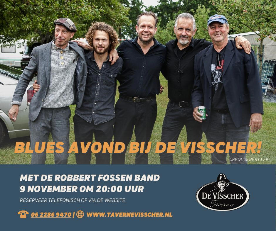 Blues avond bij De Visscher met de Robbert Fossen Band