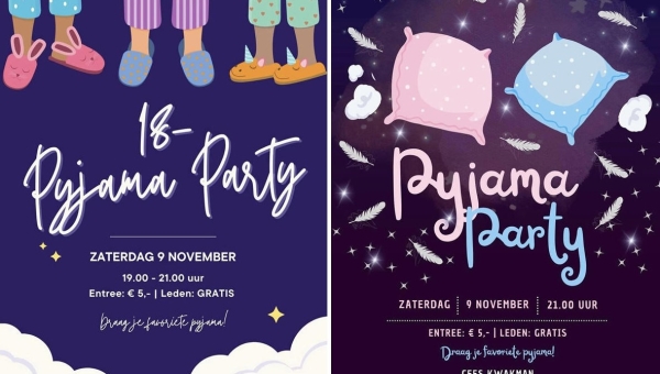 Pyjama Party in de Zonnewijzer