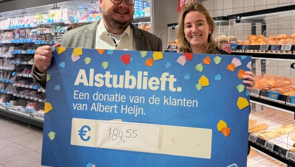 Statiegeldactie AH levert € 184,55 op voor 'Helden van Juliana'