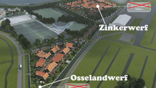 Toestemming voor het realiseren van 99 woningen Osselandwerf &amp; Zinkerwerf