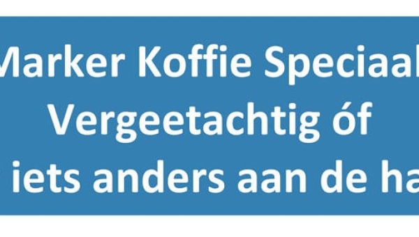 Maandag 25 november: 7e Marker Koffie Speciaal
