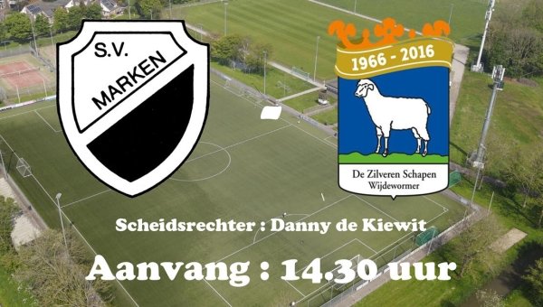	Zaterdag 30 november : Competitiewedstrijd S.V. Marken - DZS
