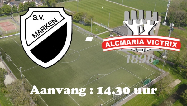 Zaterdag 8 februari : Competitiewedstrijd S.V. Marken - Alcmaria Victrix