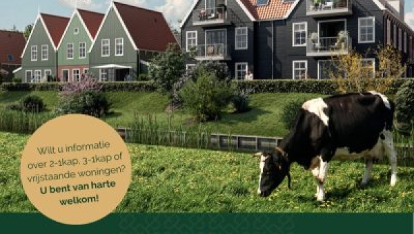 Vanmiddag om 17:00 uur verkoopmanifestatie appartementen project Eilandhart op Marken