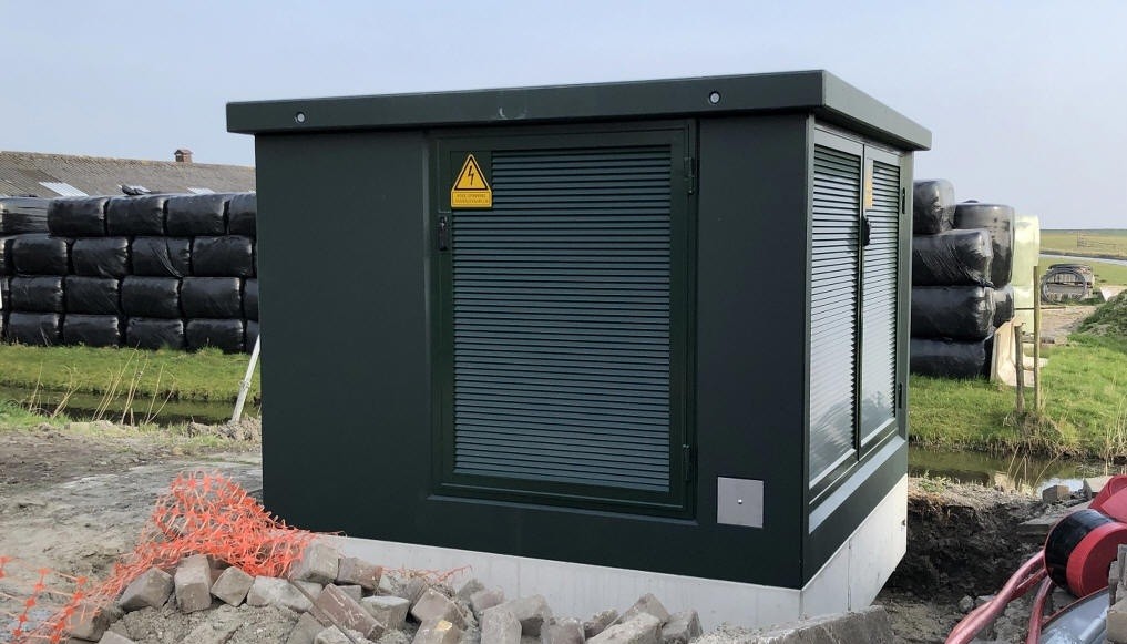 Nieuw transformatorhuisje nabij Wittewerf